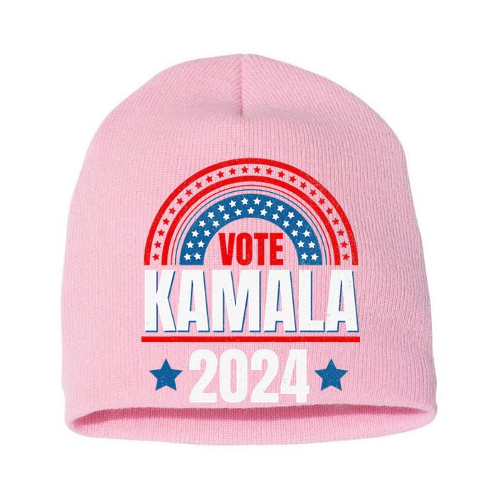 Kamala Harris 47 47th President Short Acrylic Beanie