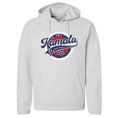 Kamala Harris 47 Th President Harris Walz 2024 Performance Fleece Hoodie