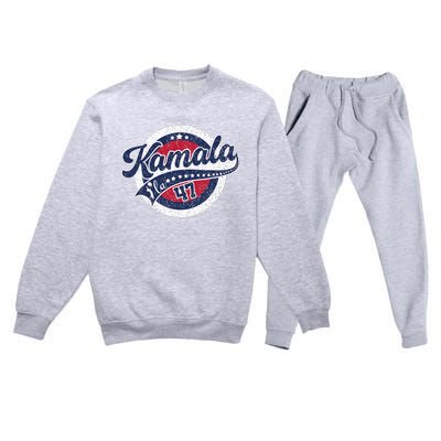 Kamala Harris 47 Th President Harris Walz 2024 Premium Crewneck Sweatsuit Set