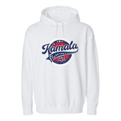 Kamala Harris 47 Th President Harris Walz 2024 Garment-Dyed Fleece Hoodie