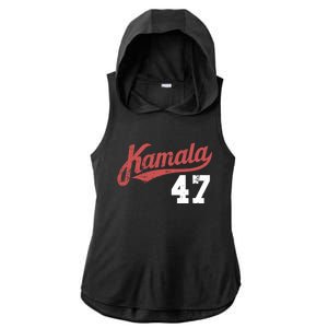 Kamala Harris 47 President Political Election Vote Election Ladies PosiCharge Tri-Blend Wicking Draft Hoodie Tank