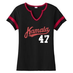 Kamala Harris 47 President Political Election Vote Election Ladies Halftime Notch Neck Tee