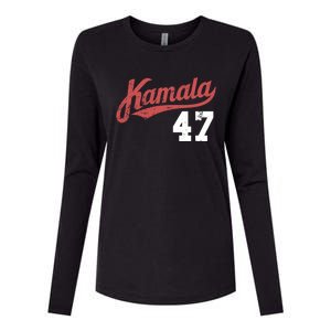 Kamala Harris 47 President Political Election Vote Election Womens Cotton Relaxed Long Sleeve T-Shirt