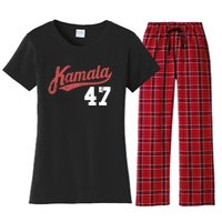 Kamala Harris 47 President Political Election Vote Election Women's Flannel Pajama Set