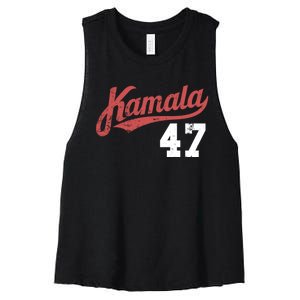 Kamala Harris 47 President Political Election Vote Election Women's Racerback Cropped Tank