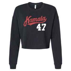 Kamala Harris 47 President Political Election Vote Election Cropped Pullover Crew