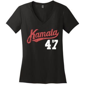 Kamala Harris 47 President Political Election Vote Election Women's V-Neck T-Shirt