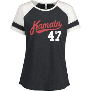 Kamala Harris 47 President Political Election Vote Election Enza Ladies Jersey Colorblock Tee