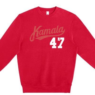 Kamala Harris 47 President Political Election Vote Election Premium Crewneck Sweatshirt