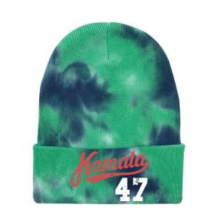 Kamala Harris 47 President Political Election Vote Election Tie Dye 12in Knit Beanie