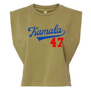 Kamala Harris 47 Th President Usa America 2024 Election Gift Garment-Dyed Women's Muscle Tee