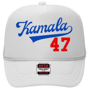 Kamala Harris 47 Th President Usa America 2024 Election Gift High Crown Mesh Back Trucker Hat