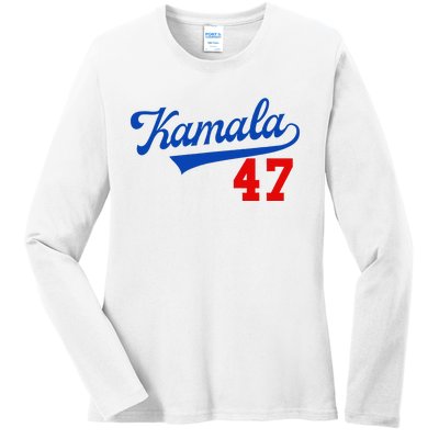 Kamala Harris 47 Th President Usa America 2024 Election Gift Ladies Long Sleeve Shirt