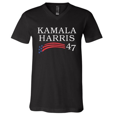 Kamala Harris 47 President Vice President Harris V-Neck T-Shirt