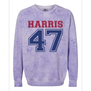 Kamala Harris 47 Election Colorblast Crewneck Sweatshirt