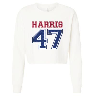 Kamala Harris 47 Election Cropped Pullover Crew