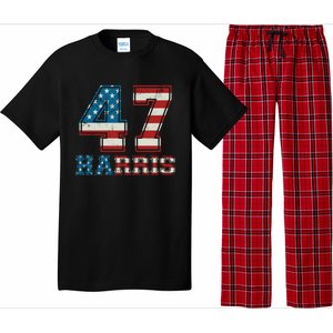 Kamala Harris 47 American Flag Harris 2024 47 Democratic Great Gift Pajama Set