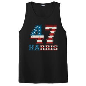 Kamala Harris 47 American Flag Harris 2024 47 Democratic Great Gift PosiCharge Competitor Tank