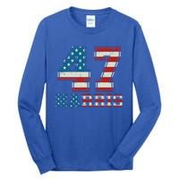 Kamala Harris 47 American Flag Harris 2024 47 Democratic Great Gift Tall Long Sleeve T-Shirt