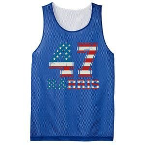 Kamala Harris 47 American Flag Harris 2024 47 Democratic Great Gift Mesh Reversible Basketball Jersey Tank