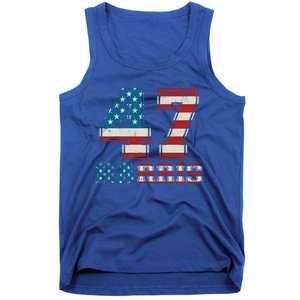 Kamala Harris 47 American Flag Harris 2024 47 Democratic Great Gift Tank Top