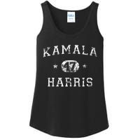 Kamala Harris 47th President Vintage Varsity Style 2024 Ladies Essential Tank