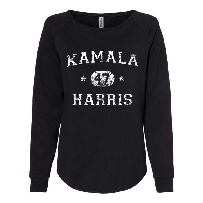 Kamala Harris 47th President Vintage Varsity Style 2024 Womens California Wash Sweatshirt