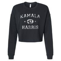 Kamala Harris 47th President Vintage Varsity Style 2024 Cropped Pullover Crew