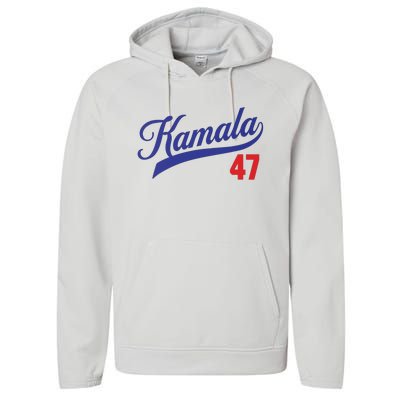 Kamala Harris 47 Th President Usa America 2024 Performance Fleece Hoodie