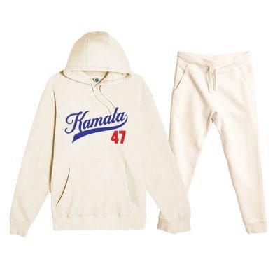 Kamala Harris 47 Th President Usa America 2024 Premium Hooded Sweatsuit Set