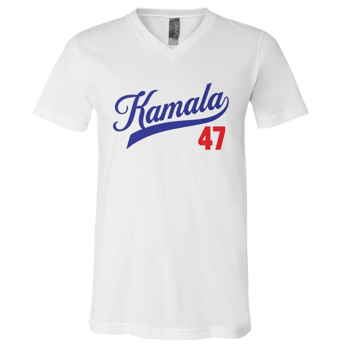 Kamala Harris 47 Th President Usa America 2024 V-Neck T-Shirt