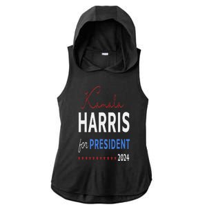 Kamala Harris 47th President Of The United States Of America Ladies PosiCharge Tri-Blend Wicking Draft Hoodie Tank