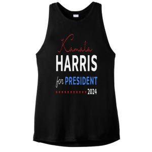 Kamala Harris 47th President Of The United States Of America Ladies PosiCharge Tri-Blend Wicking Tank