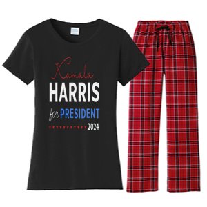 Kamala Harris 47th President Of The United States Of America Women's Flannel Pajama Set