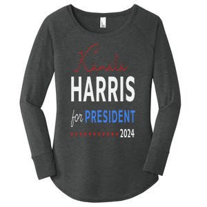 Kamala Harris 47th President Of The United States Of America Women's Perfect Tri Tunic Long Sleeve Shirt