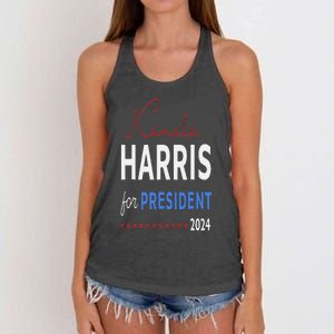 Kamala Harris 47th President Of The United States Of America Women's Knotted Racerback Tank