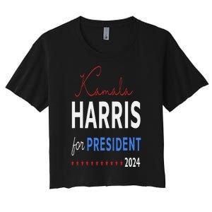 Kamala Harris 47th President Of The United States Of America Women's Crop Top Tee