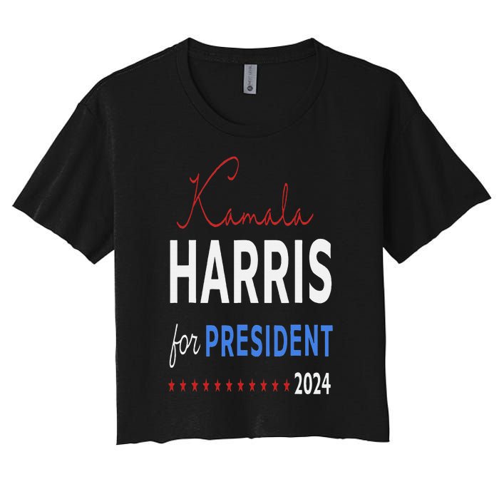 Kamala Harris 47th President Of The United States Of America Women's Crop Top Tee