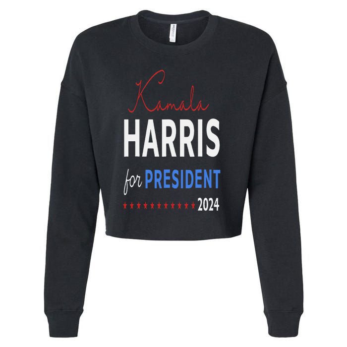 Kamala Harris 47th President Of The United States Of America Cropped Pullover Crew