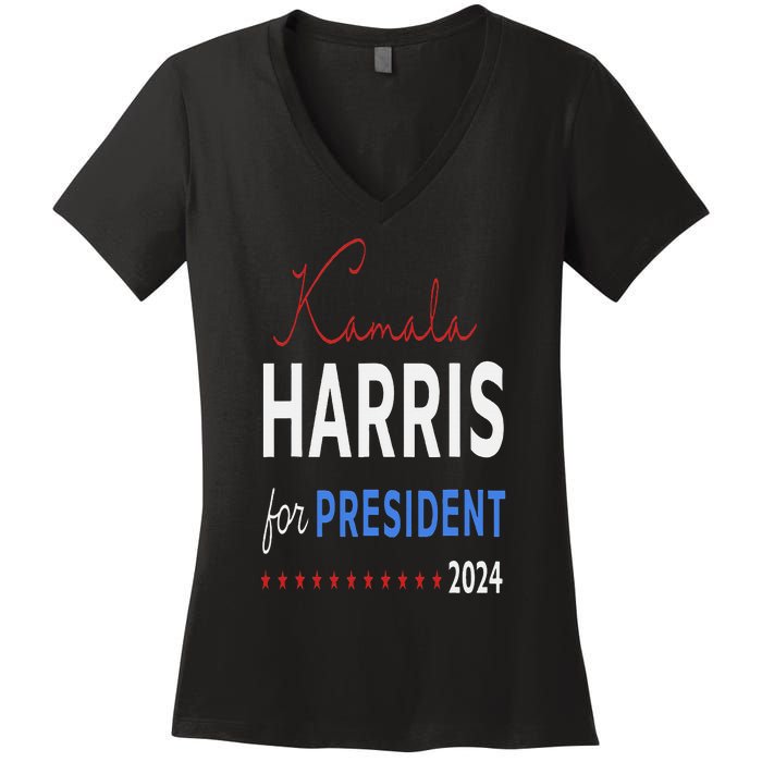 Kamala Harris 47th President Of The United States Of America Women's V-Neck T-Shirt