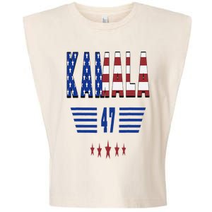 Kamala Harris 47 Th President Usa America 2024 Election Garment-Dyed Women's Muscle Tee