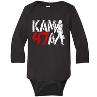 Kamala Harris 47 Madam President 2024 Political Baby Long Sleeve Bodysuit