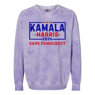 Kamala Harris 47th Harris 2024 Us Flag Democratic President Colorblast Crewneck Sweatshirt