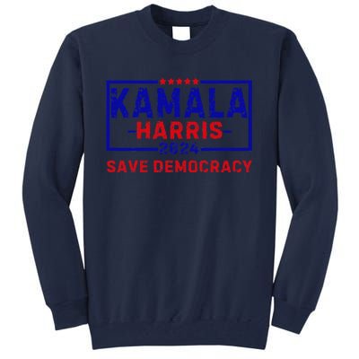 Kamala Harris 47th Harris 2024 Us Flag Democratic President Tall Sweatshirt