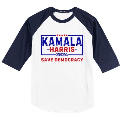 Kamala Harris 47th Harris 2024 Us Flag Democratic President Baseball Sleeve Shirt