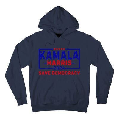 Kamala Harris 47th Harris 2024 Us Flag Democratic President Tall Hoodie