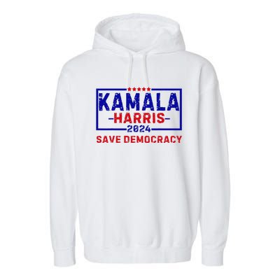 Kamala Harris 47th Harris 2024 Us Flag Democratic President Garment-Dyed Fleece Hoodie