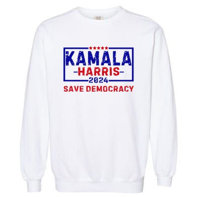 Kamala Harris 47th Harris 2024 Us Flag Democratic President Garment-Dyed Sweatshirt