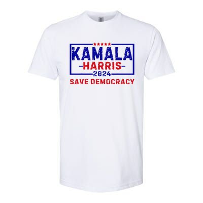 Kamala Harris 47th Harris 2024 Us Flag Democratic President Softstyle CVC T-Shirt