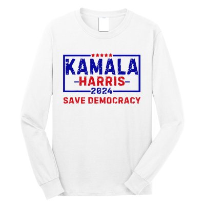 Kamala Harris 47th Harris 2024 Us Flag Democratic President Long Sleeve Shirt